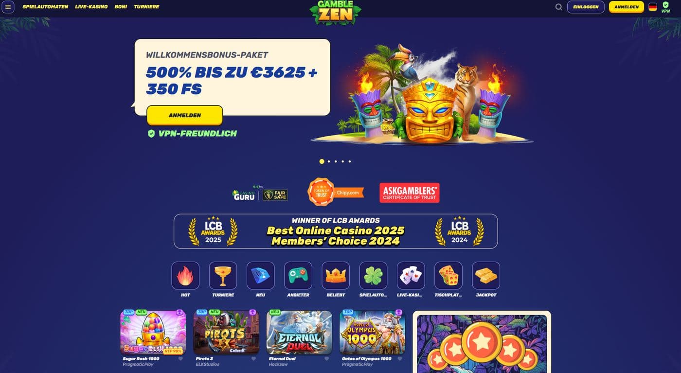 Gamblezen Casino ohne OASIS