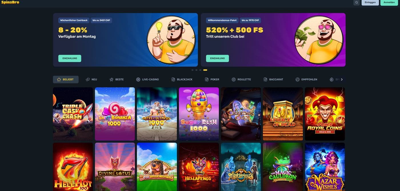 Spinsbro Casino ohne OASIS
